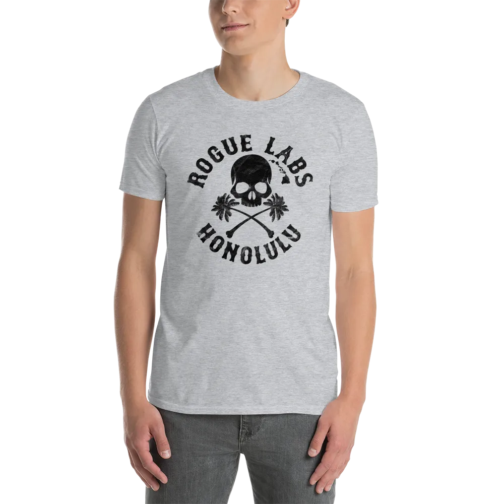 Rogue Labs Skull Palm Logo Mens T-Shirt