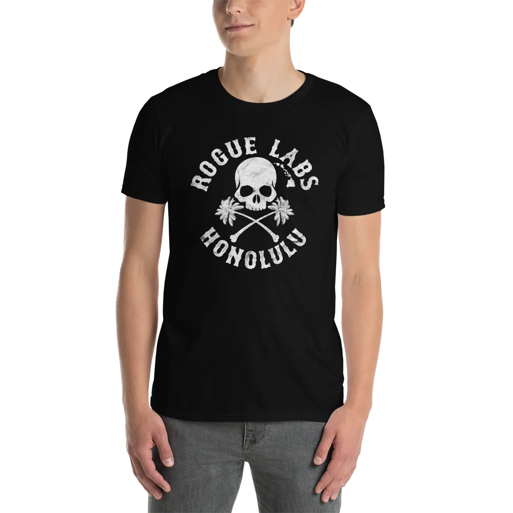 Rogue Labs Skull Palm Logo Mens T-Shirt