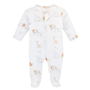 Safari Adventure Printed Zipped Footie