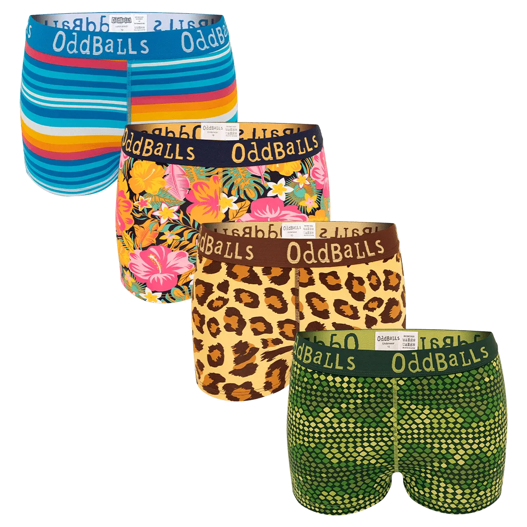 Safari Bundle - Ladies Boxer Shorts 4 Pack Bundle