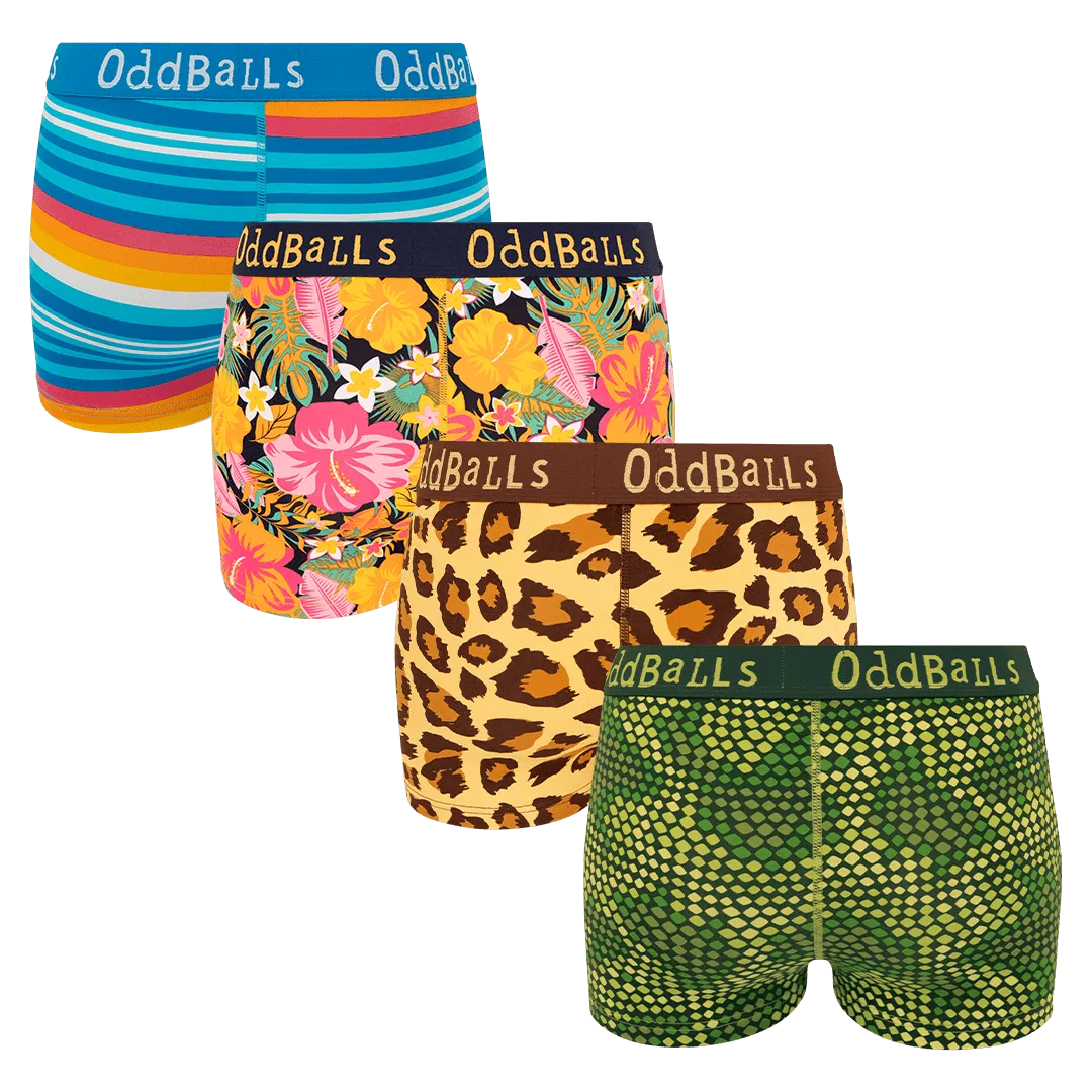 Safari Bundle - Ladies Boxer Shorts 4 Pack Bundle