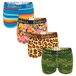 Safari Bundle - Ladies Boxer Shorts 4 Pack Bundle