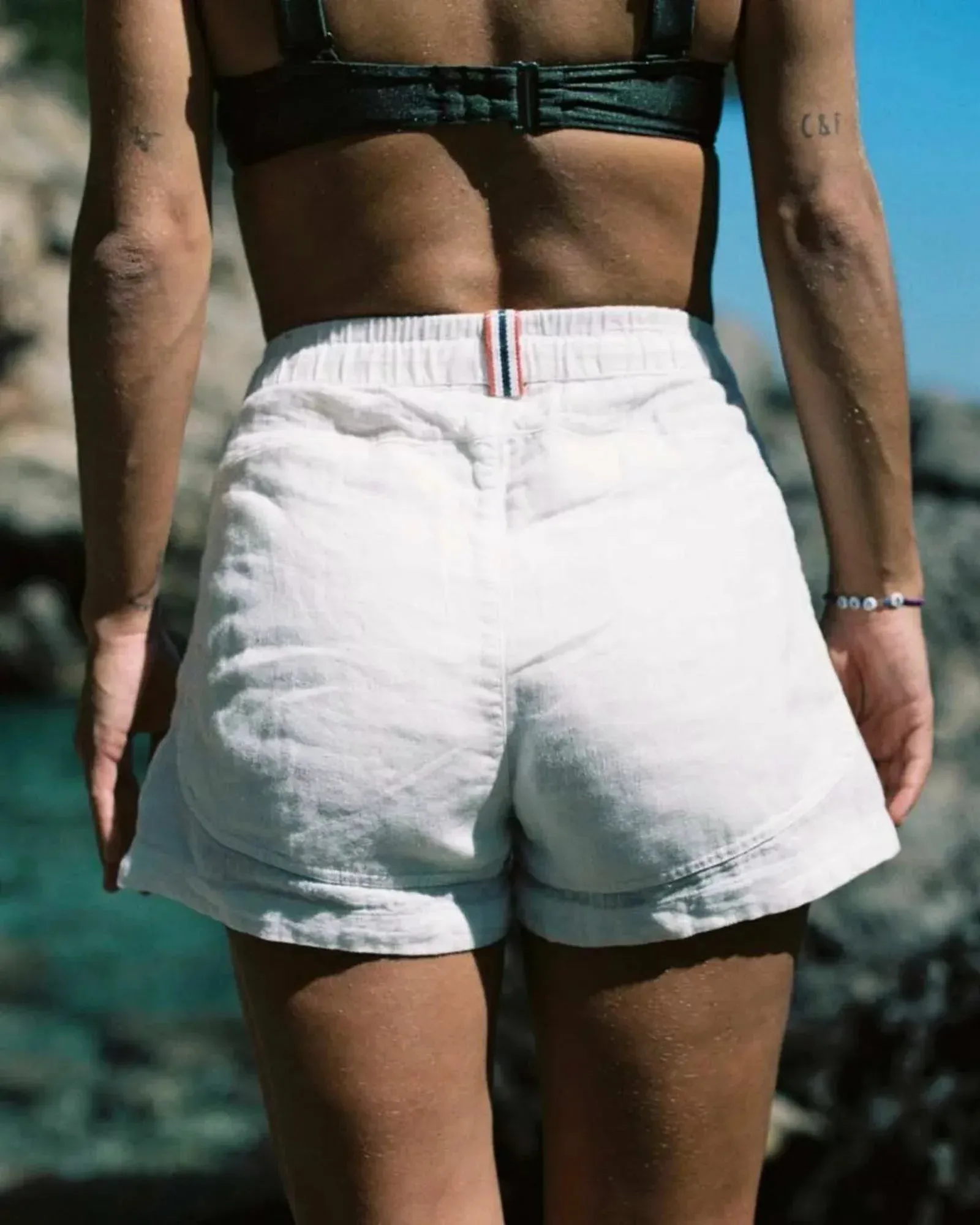 Safari Linen Shorts Womens