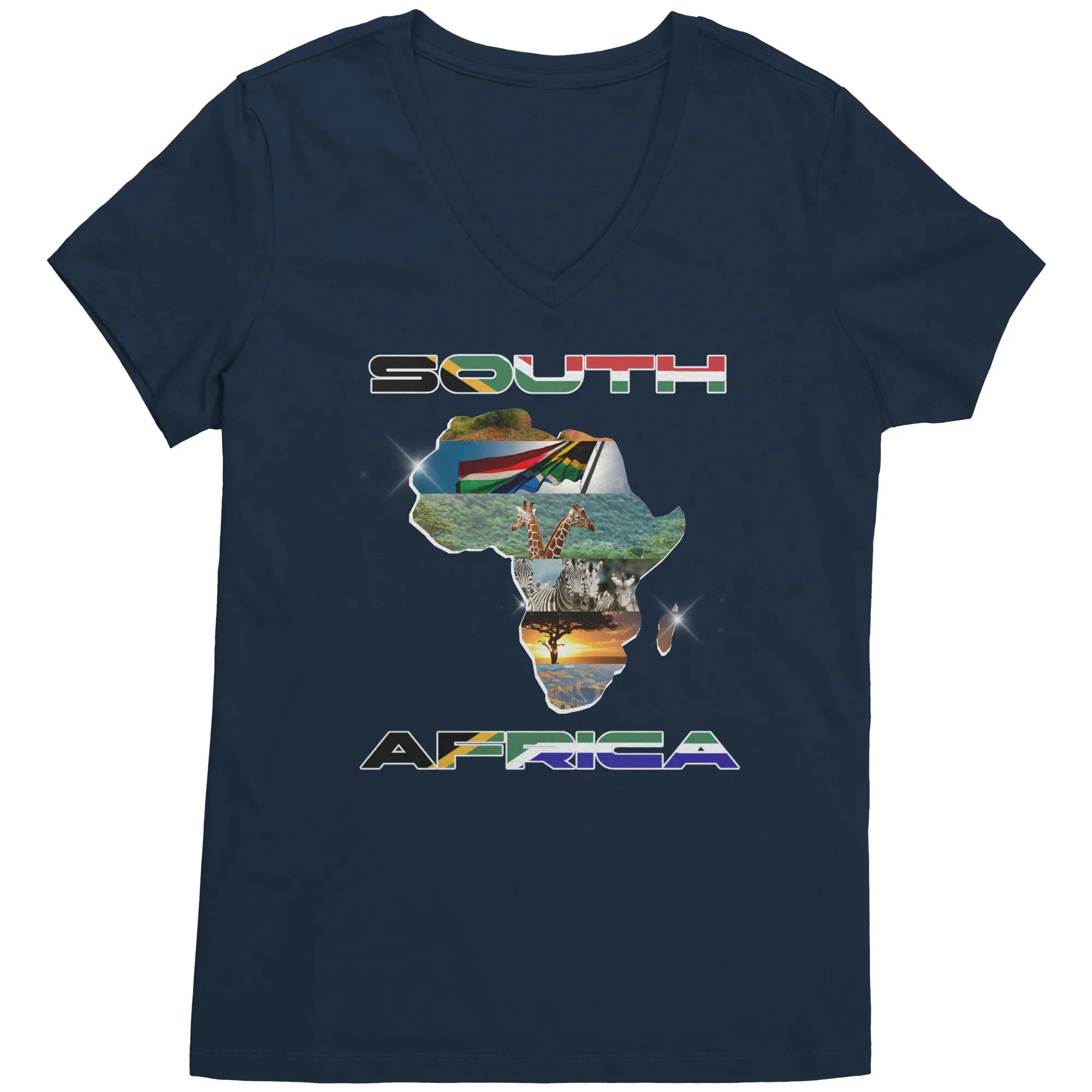 Safari Vneck Shirt, South Africa Vneck Shirt, Africa Tour Shirt Safari Zoo Vneck Shirt Vacation Shirt African Safari Zoo Shirt, Travel Gifts