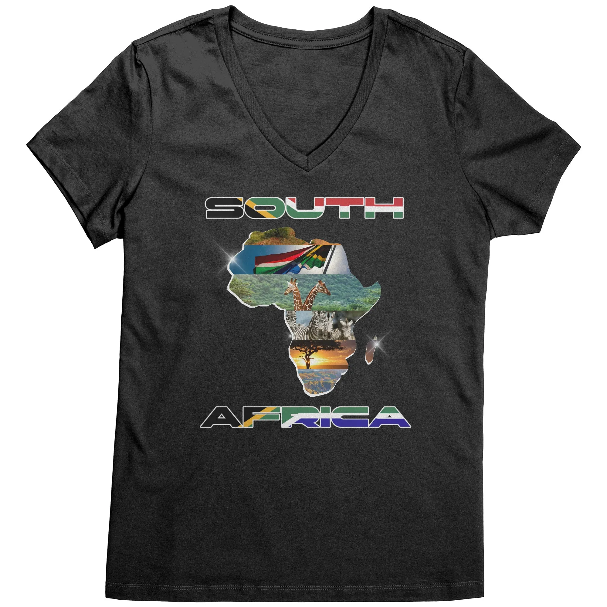 Safari Vneck Shirt, South Africa Vneck Shirt, Africa Tour Shirt Safari Zoo Vneck Shirt Vacation Shirt African Safari Zoo Shirt, Travel Gifts