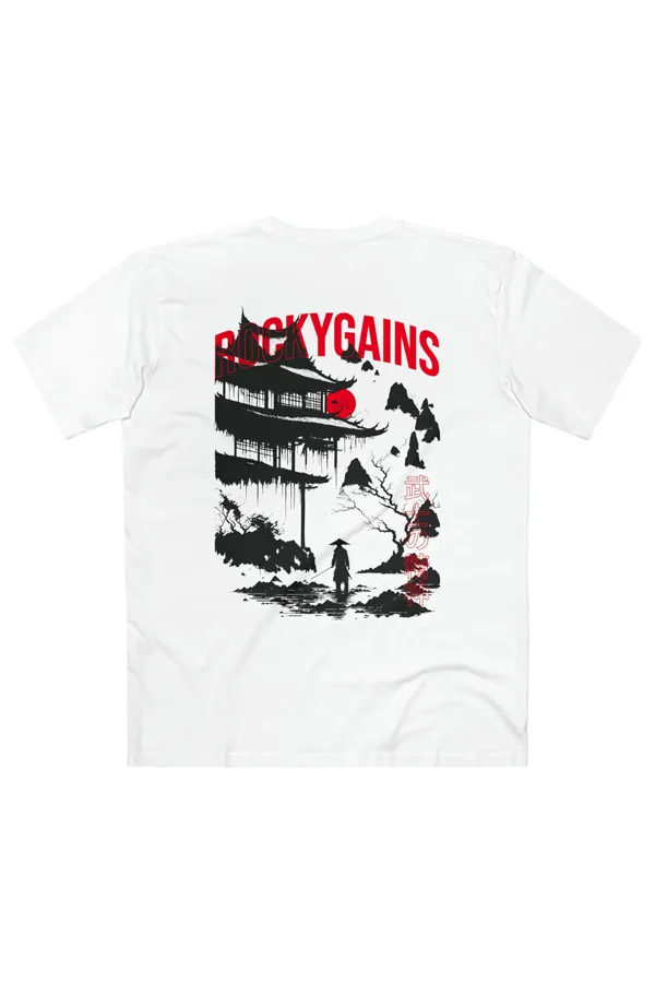 Samurai Spirit - White Graphic T-Shirt
