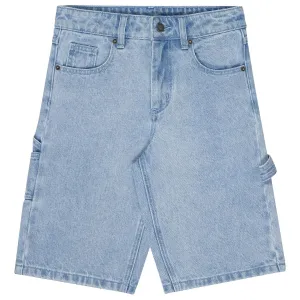Santa Cruz - Screaming Wave Patch Youth Carpenter Shorts Light Indigo