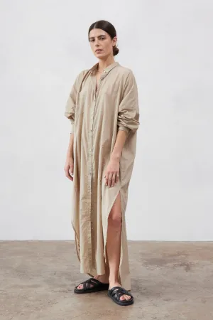 Santorini Shirt Dress Ice Coffee