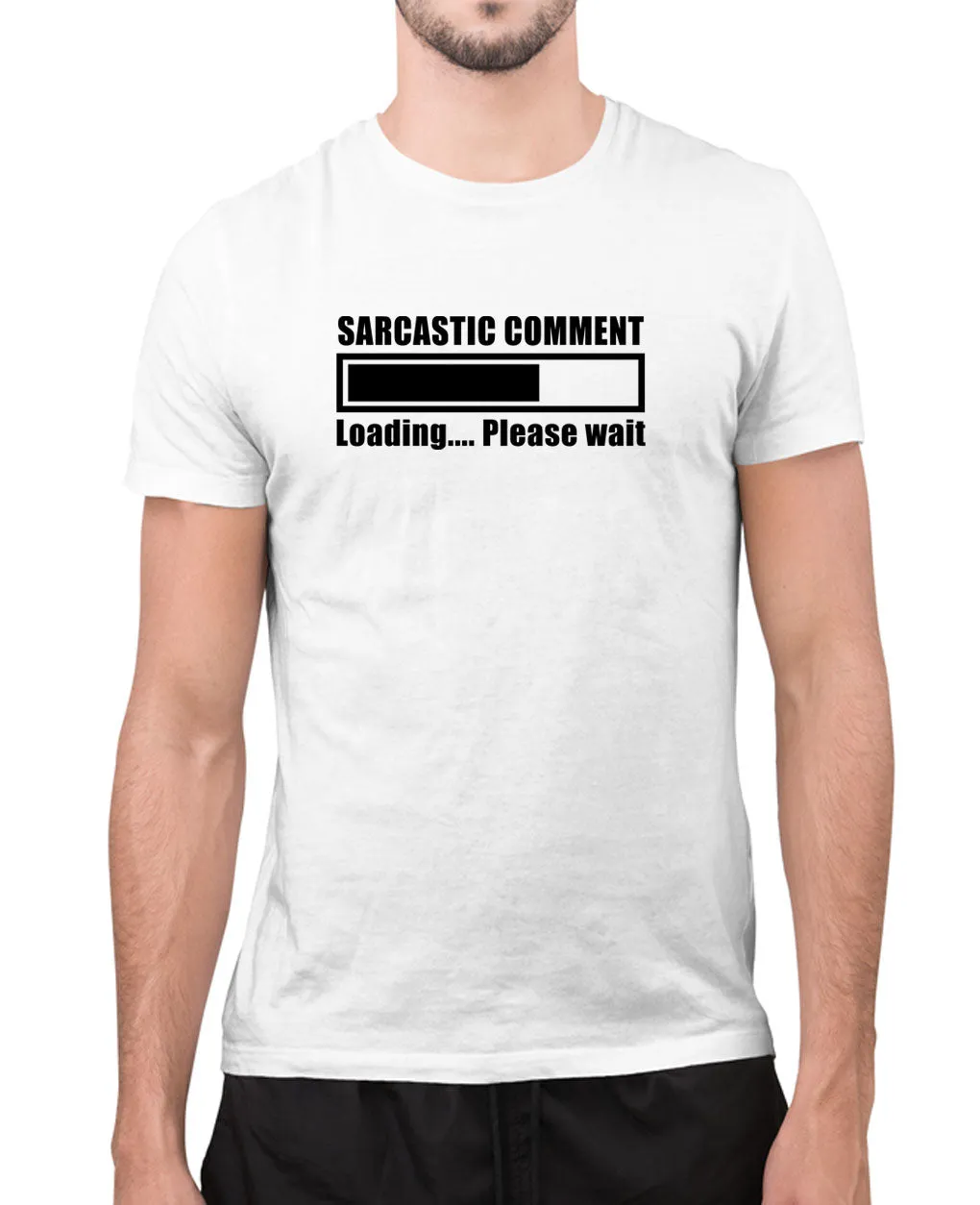 Sarcasm comment loading t-shirt, funny joke t-shirt