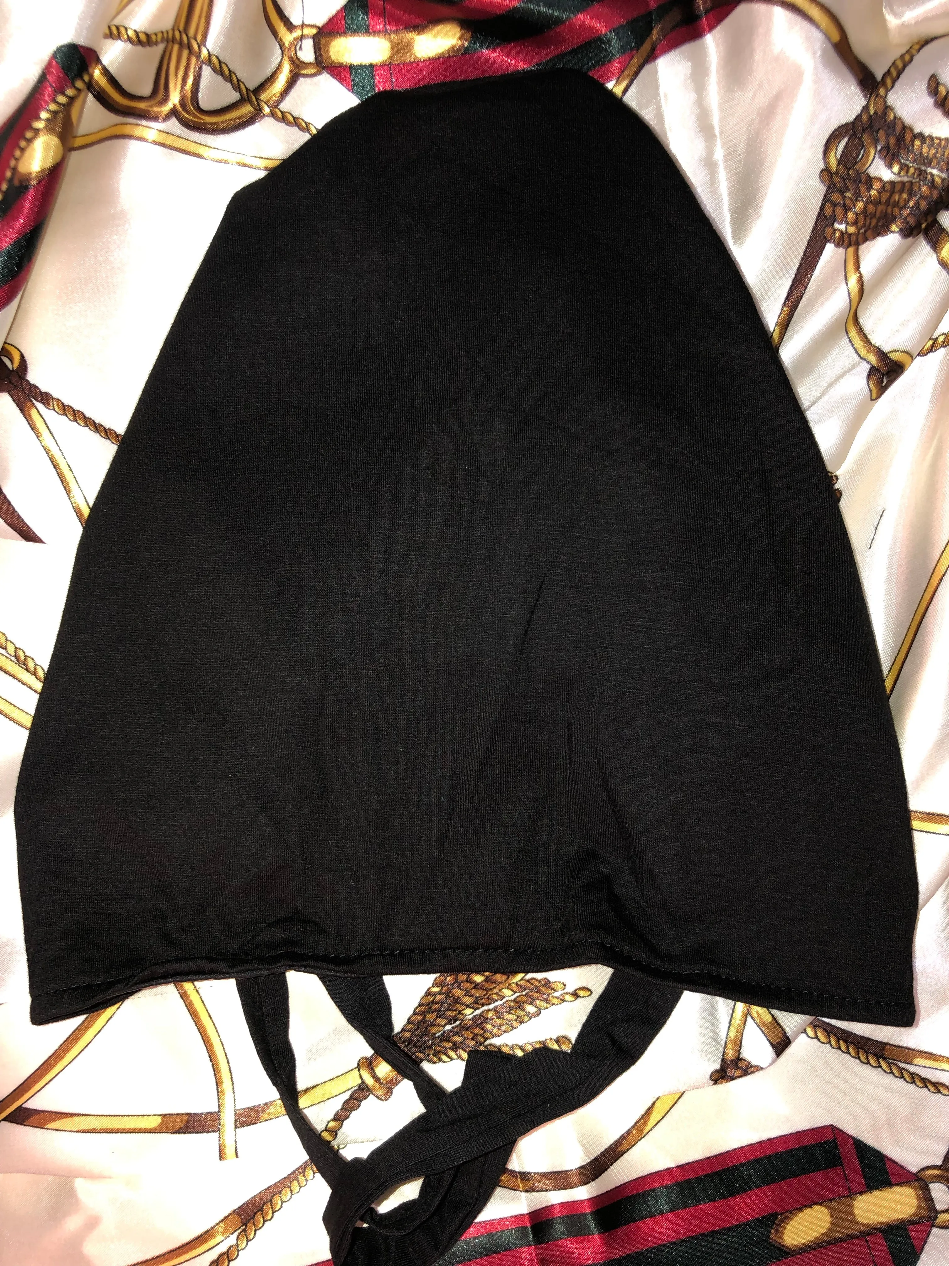 Satin Lined  Undercap - Black