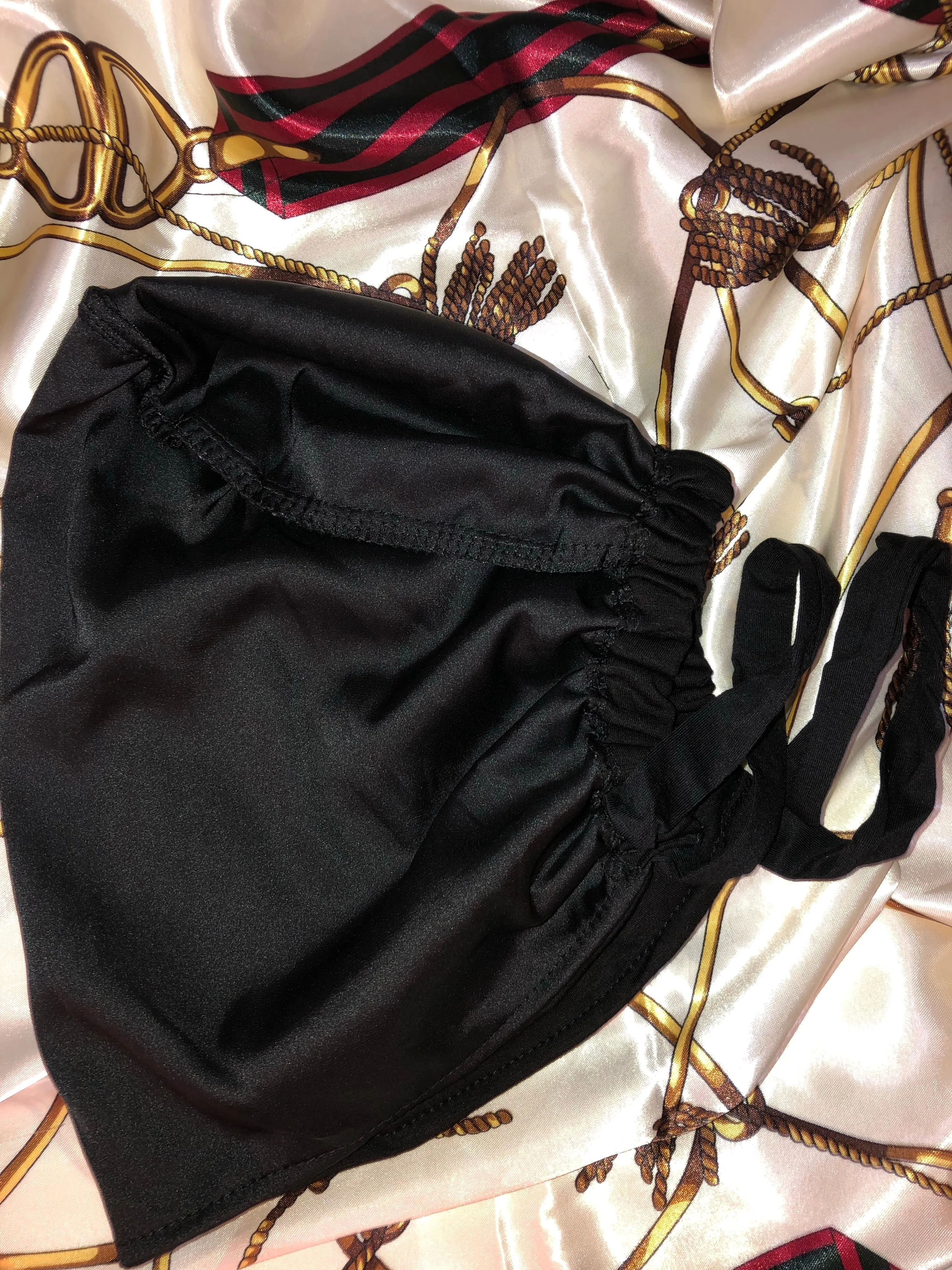 Satin Lined  Undercap - Black