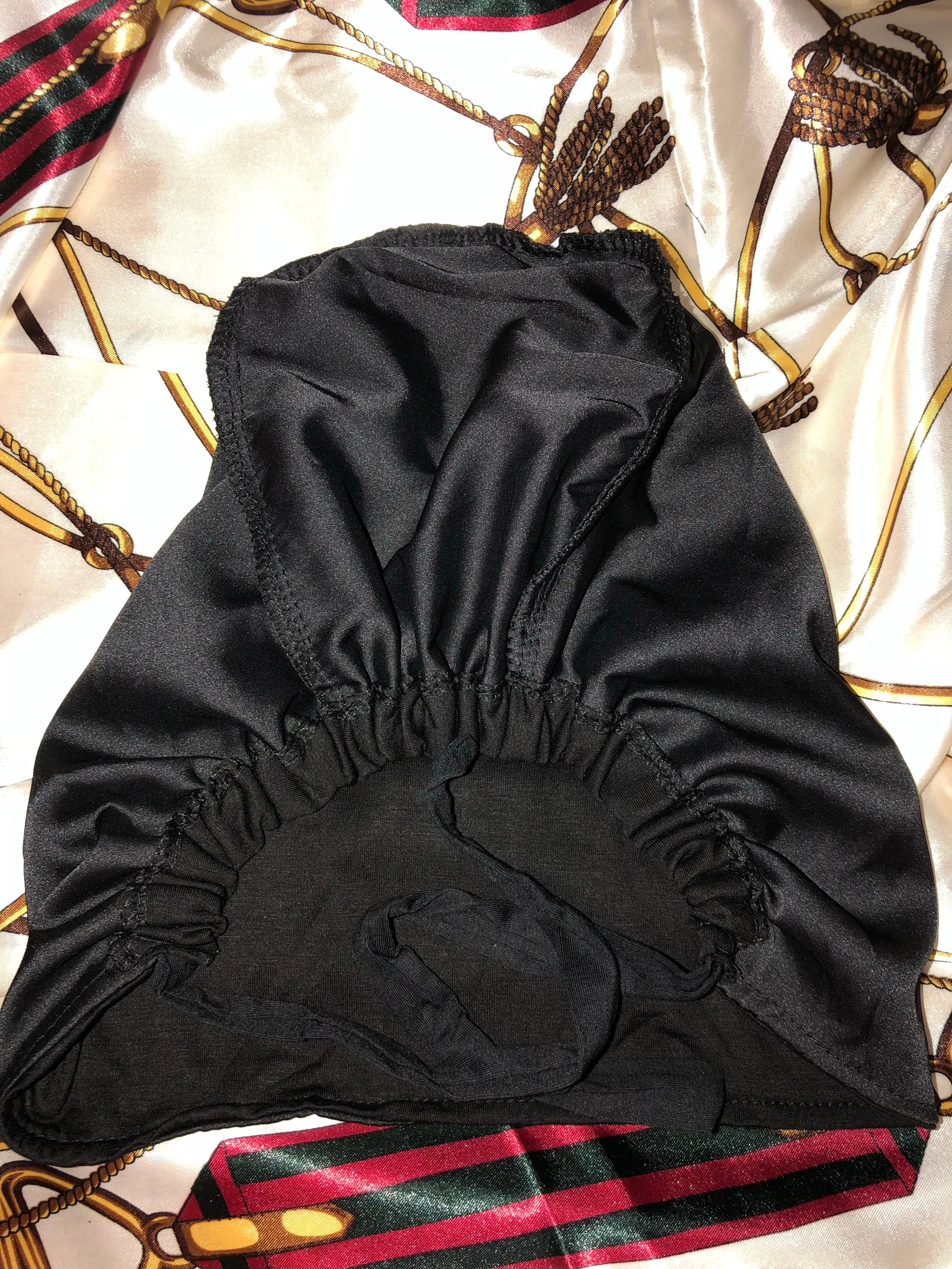 Satin Lined  Undercap - Black