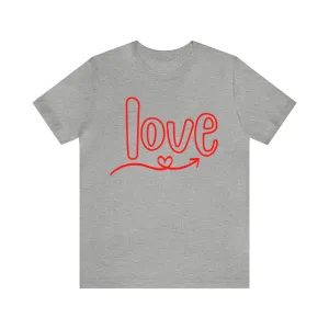 Script Love Short Sleeve T-Shirt