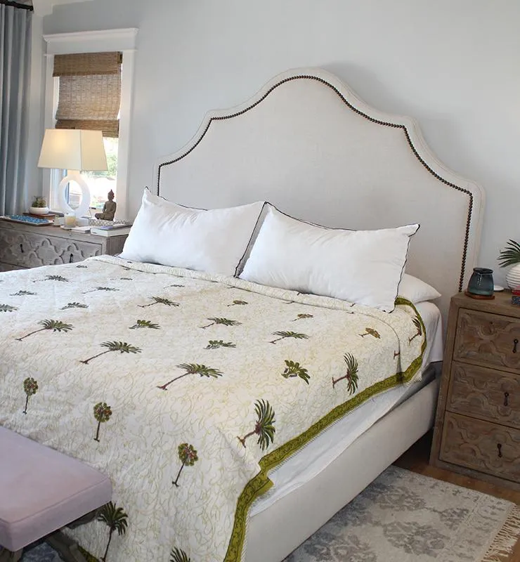 Serenity Palm Cotton Quilt