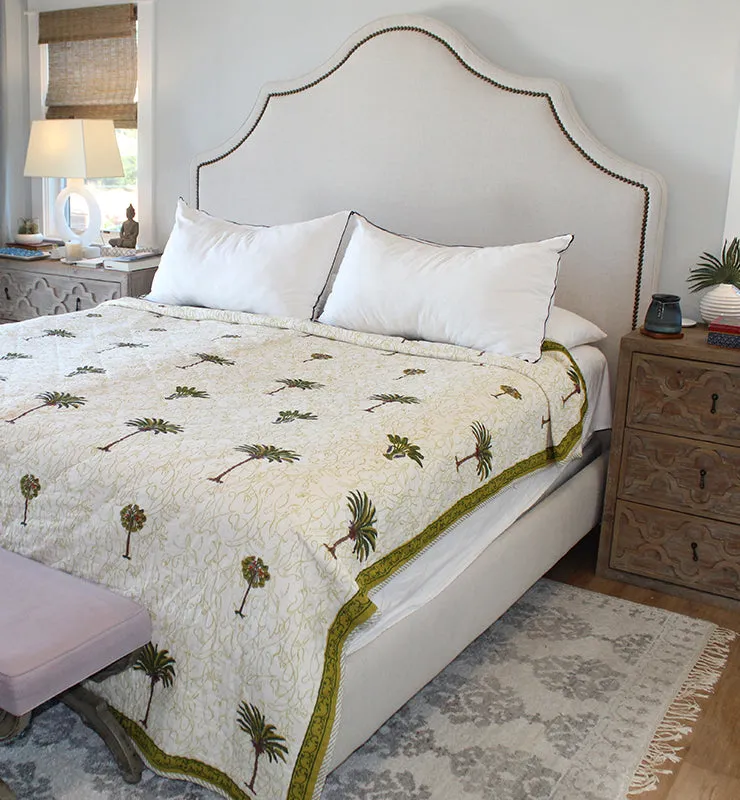 Serenity Palm Cotton Quilt