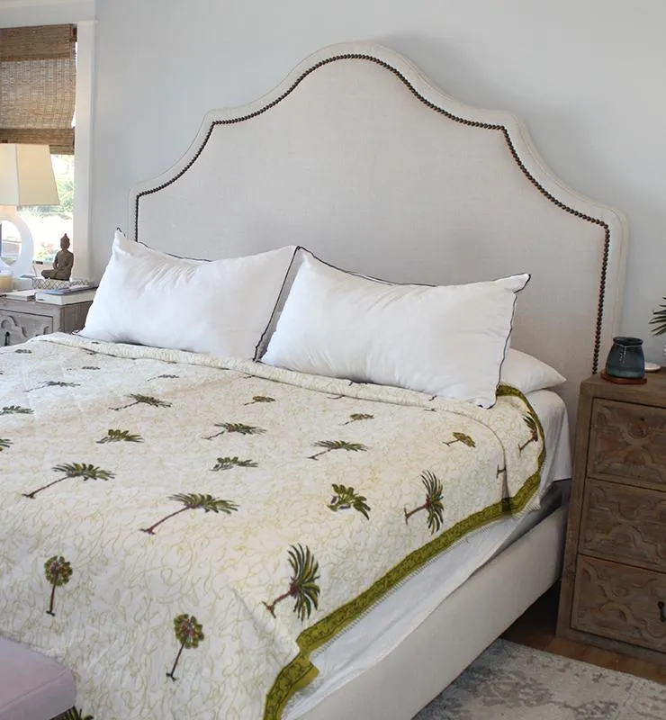 Serenity Palm Cotton Quilt
