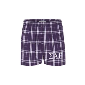 Sigma Alpha Epsilon Pajama Bottom Shorts-Boxers