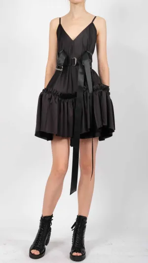 Silk Mini Dress with Straps