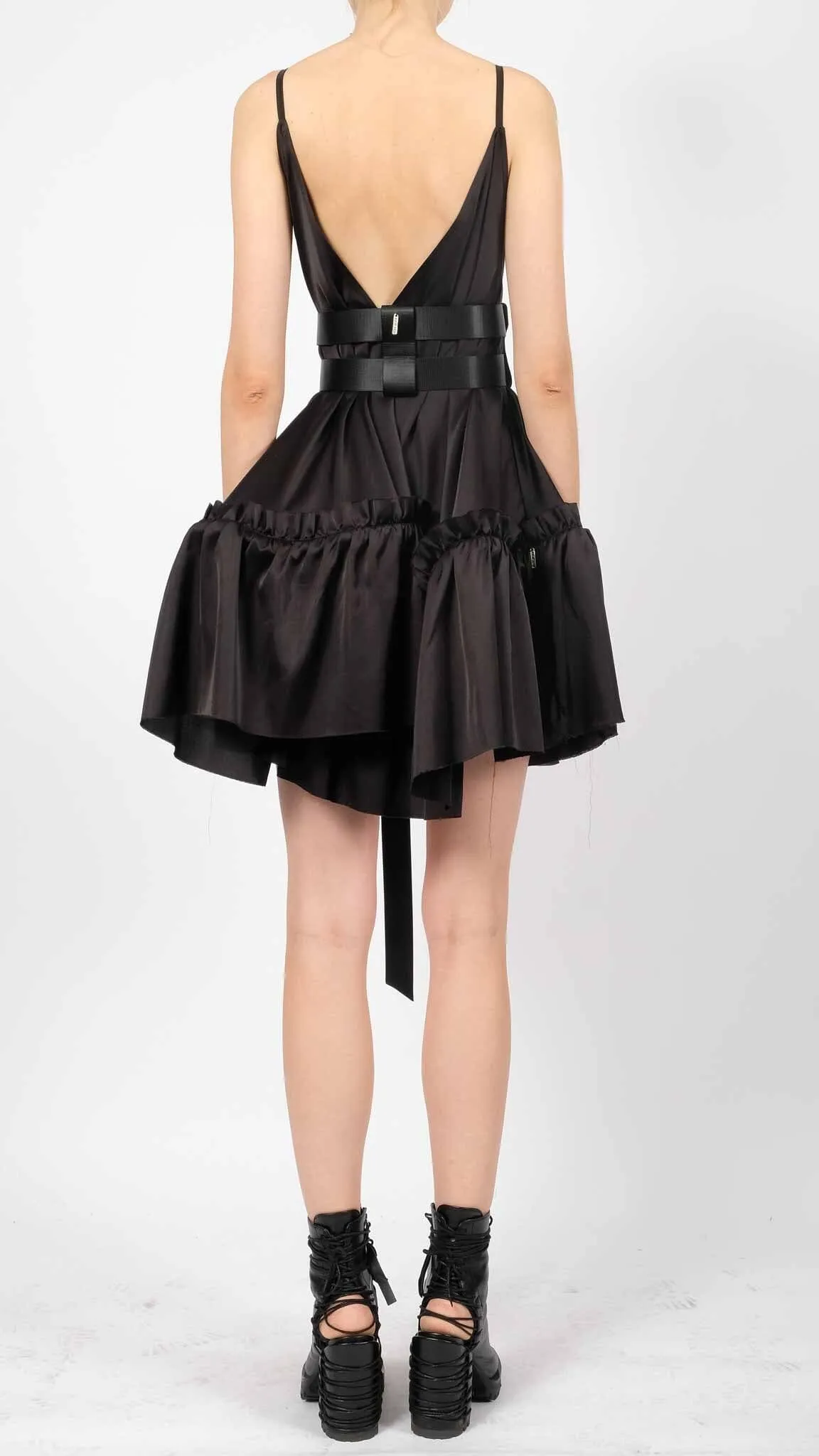 Silk Mini Dress with Straps