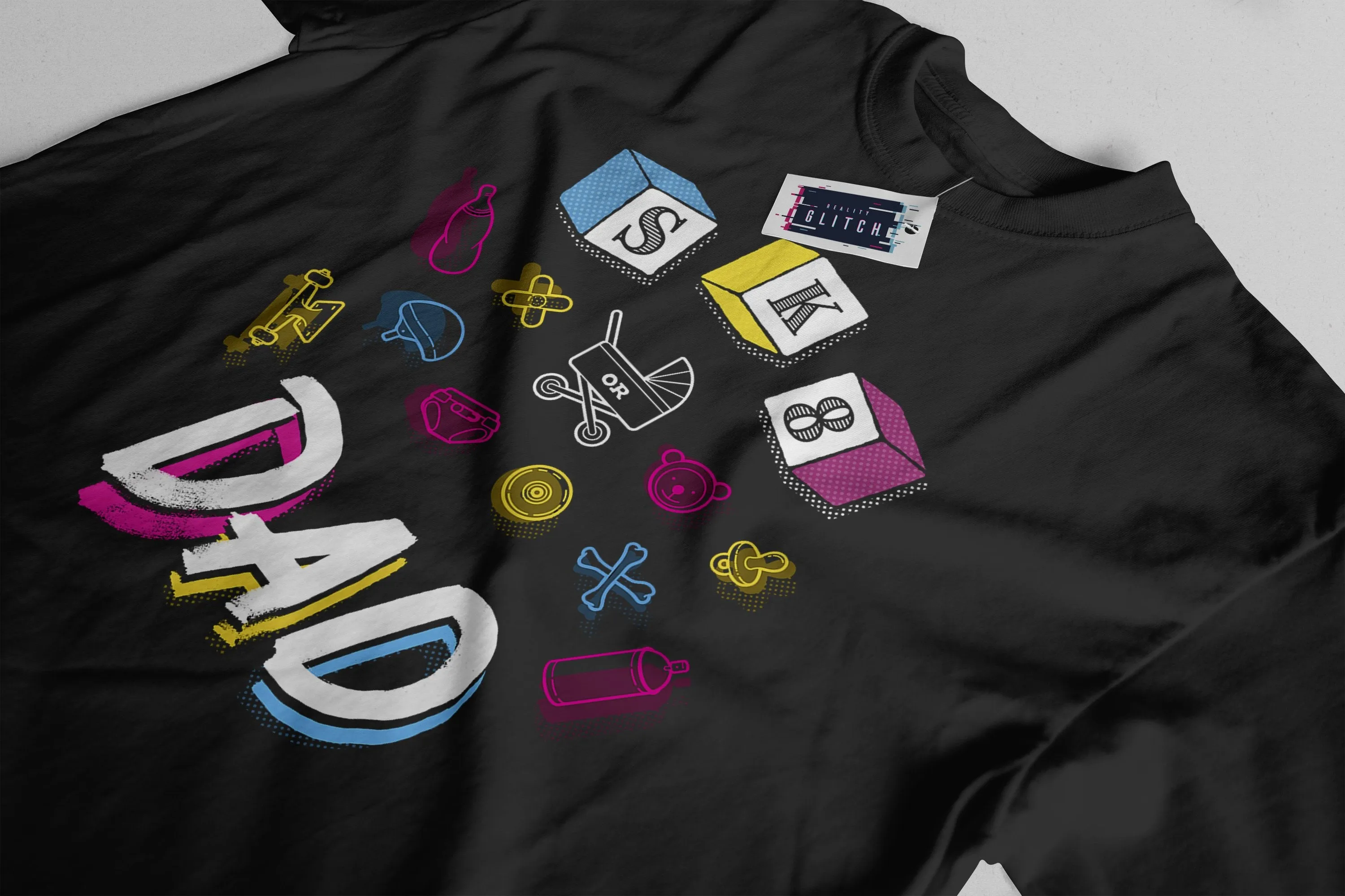 SK8 or Dad Mens T-Shirt