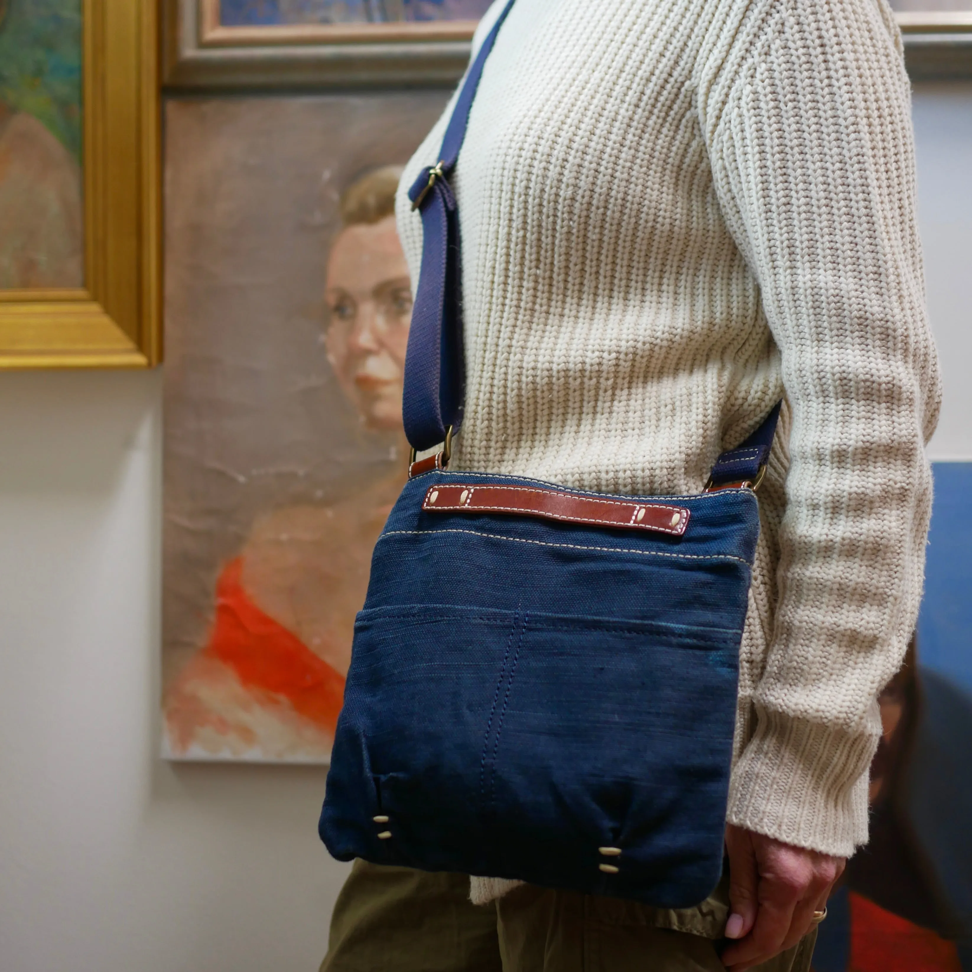 Small Washed Canvas Crossbody