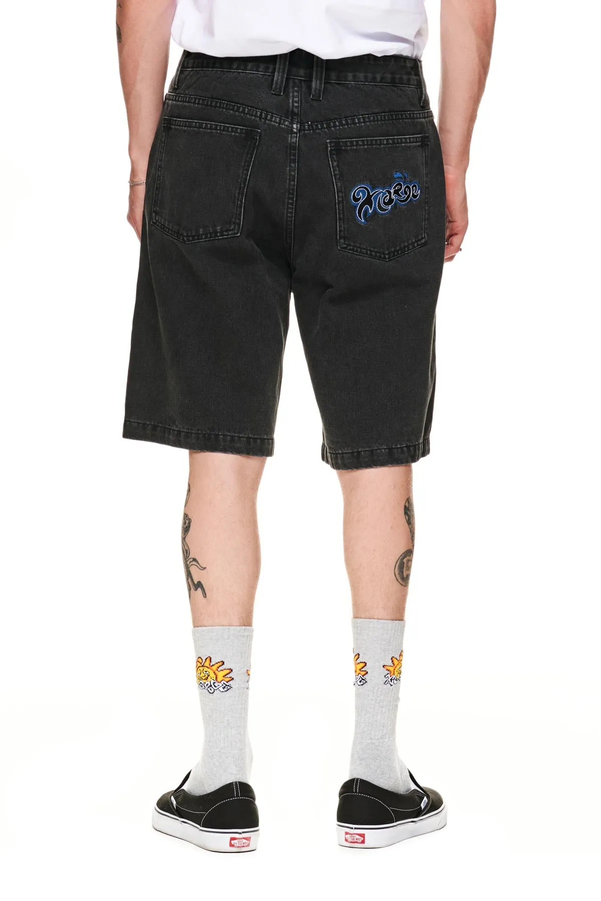 Souse Denim Short - Washed Black