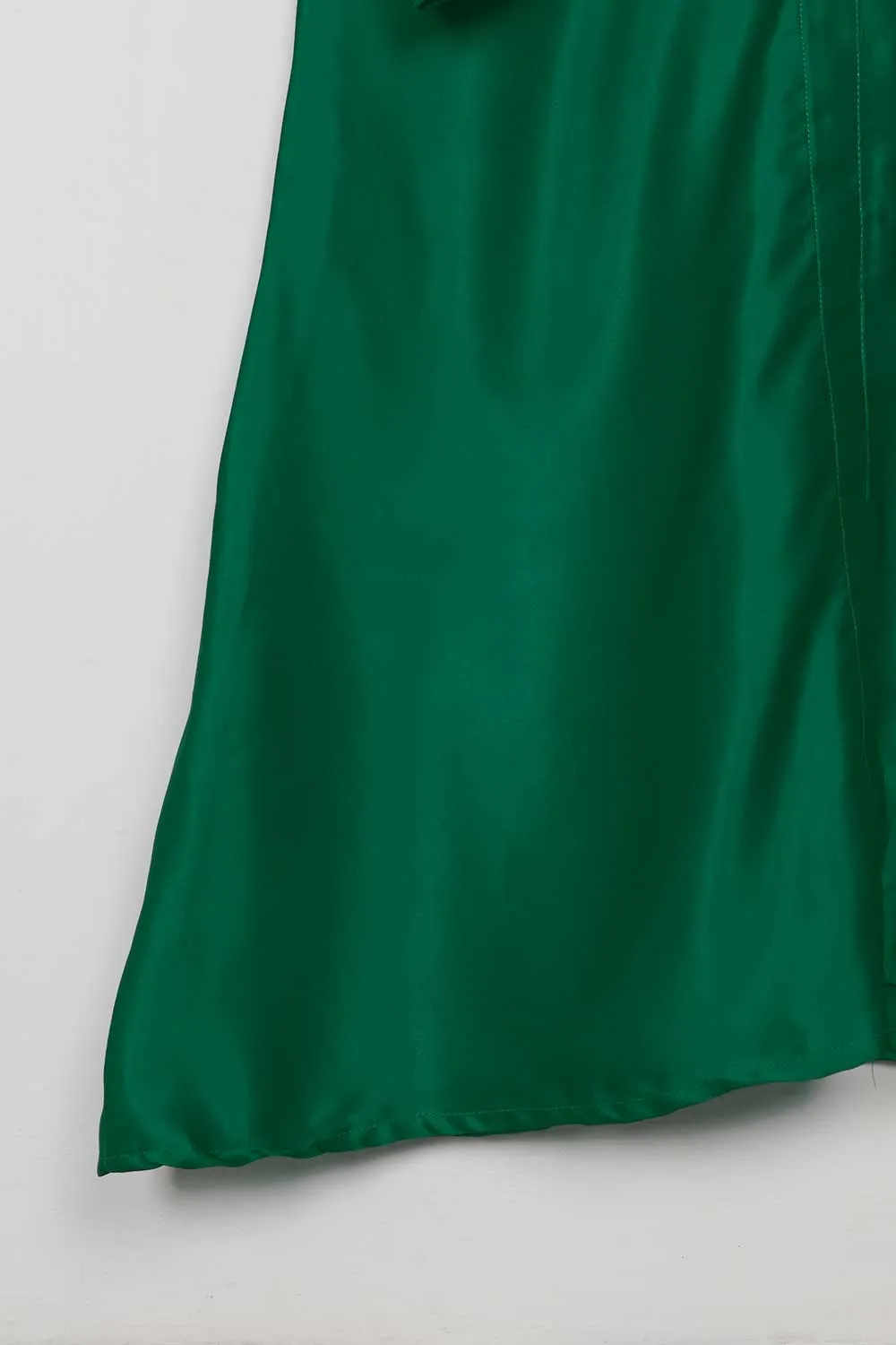 STP-075A-Green - 2Pc Silk Frock With Silk Trouser