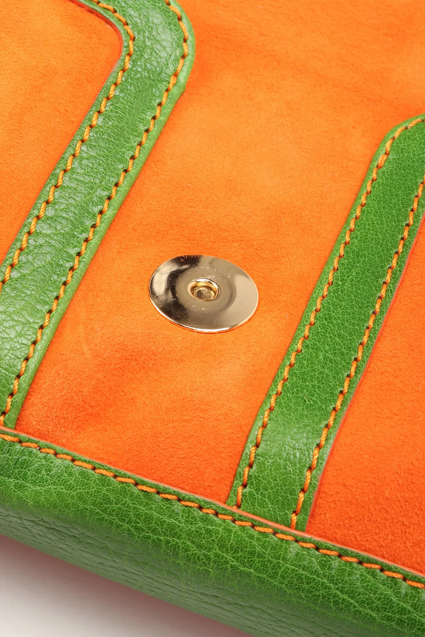 Suede Buckle Bag