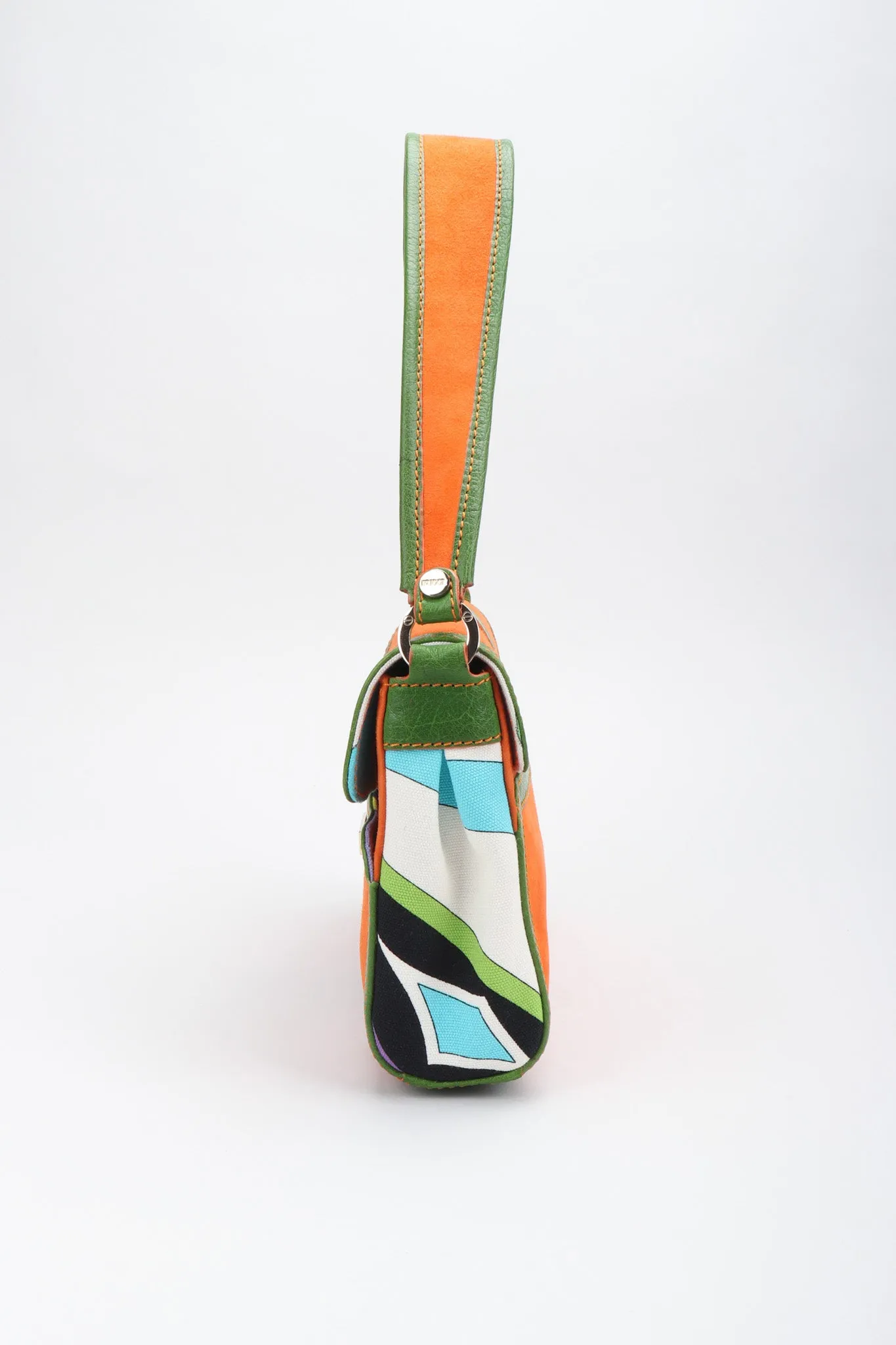 Suede Buckle Bag
