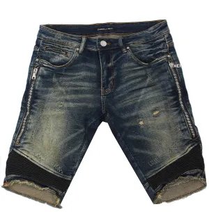 Sunny Biker Shorts - Indigo