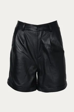 SUZY LEATHER SHORTS