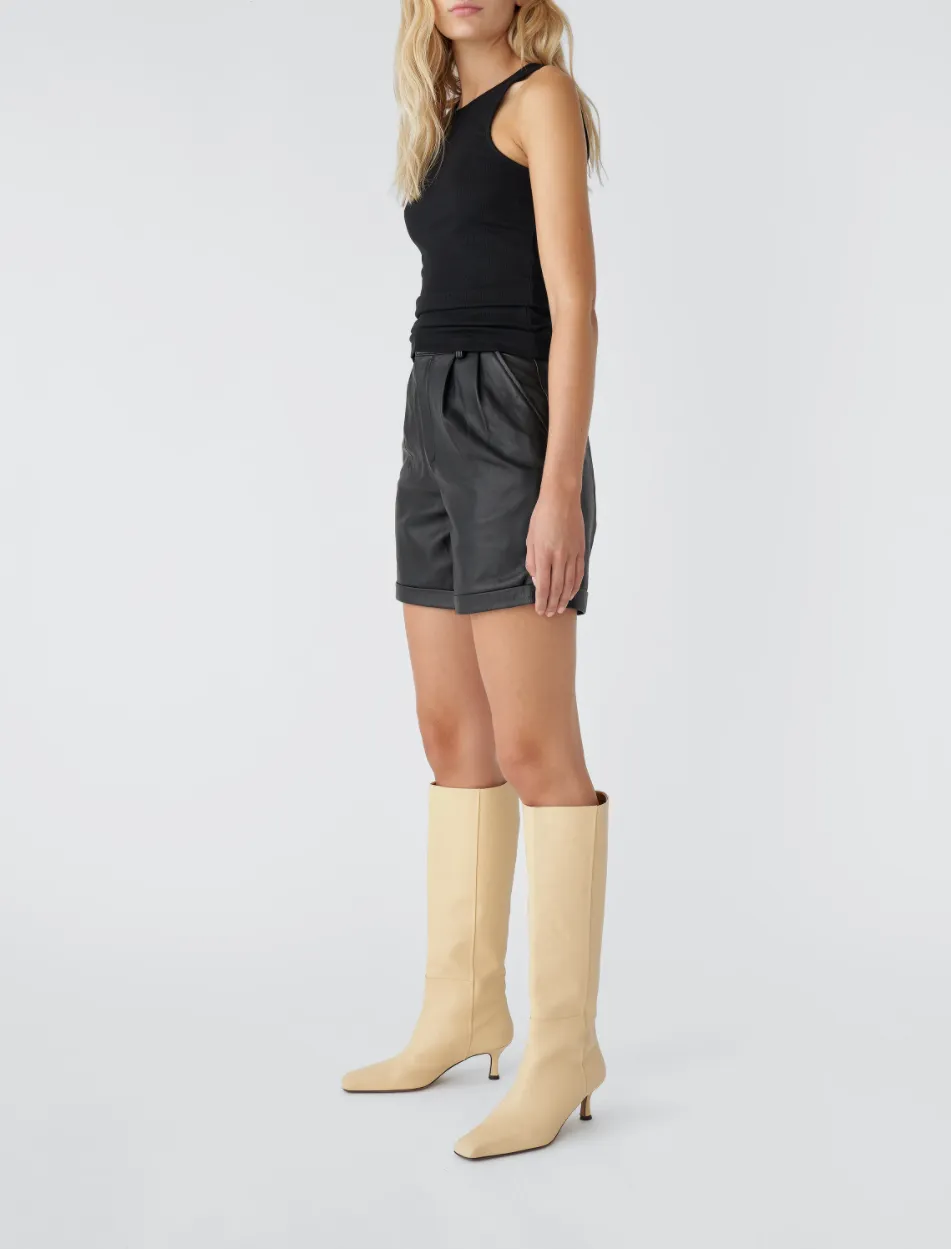 SUZY LEATHER SHORTS