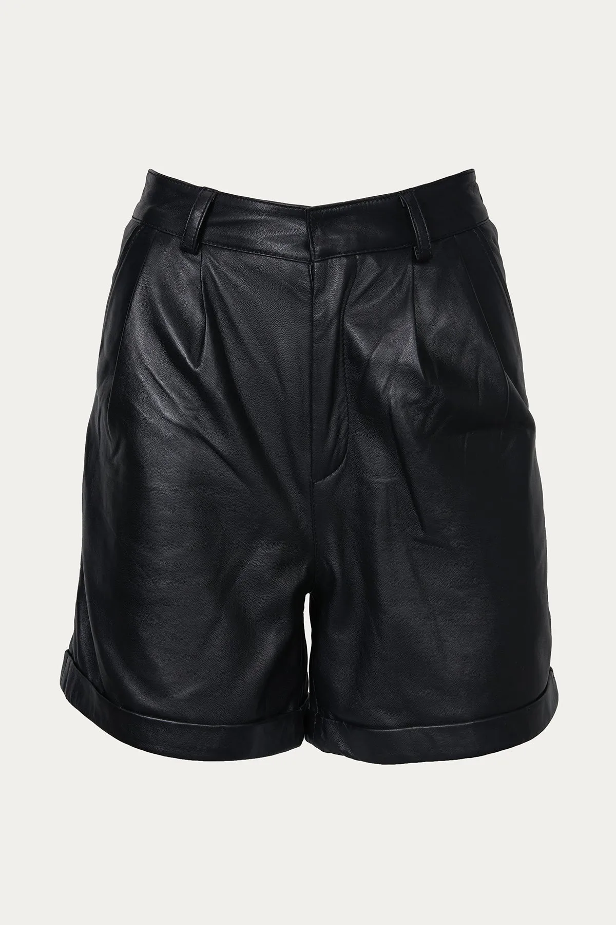 SUZY LEATHER SHORTS