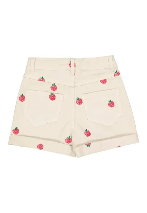 The Juana Denim Shorts - Swan - KIDS