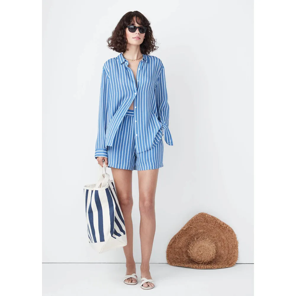 The silk Reine - dusty blue