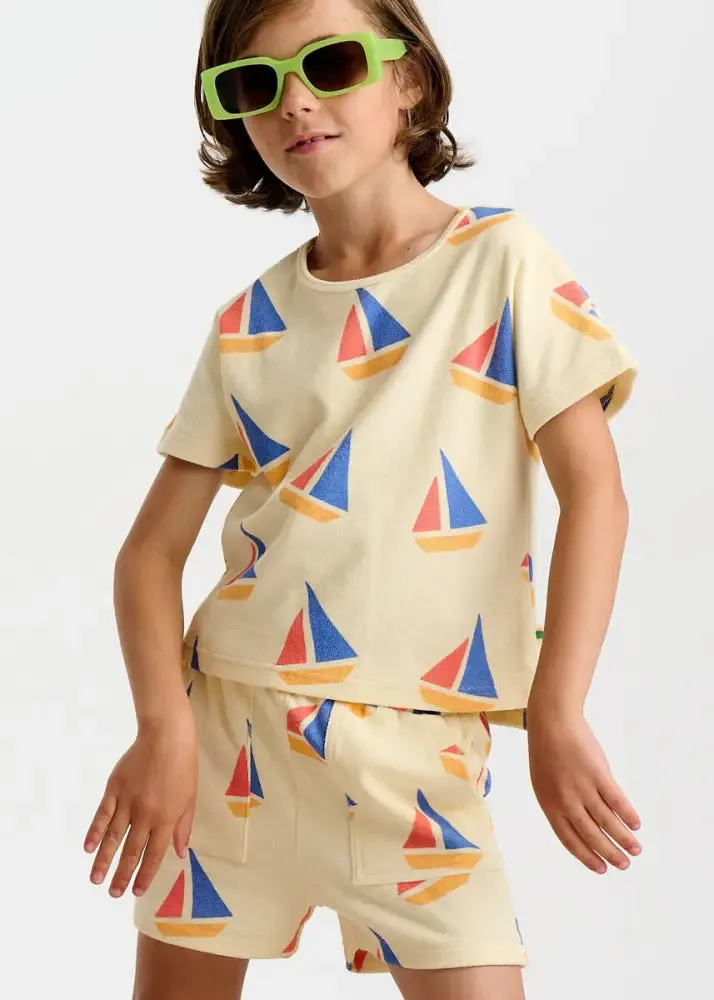 Tiller - Multicolour Sailboat Baby & Kids Shorts