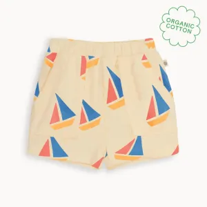 Tiller - Multicolour Sailboat Baby & Kids Shorts
