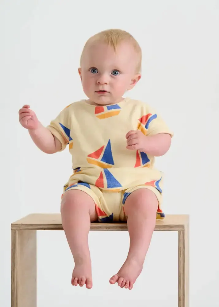 Tiller - Multicolour Sailboat Baby & Kids Shorts