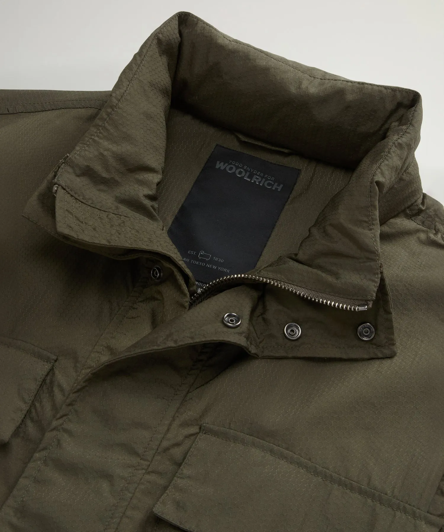 Todd Snyder x Woolrich Cotton-Nylon Jacket in Olive