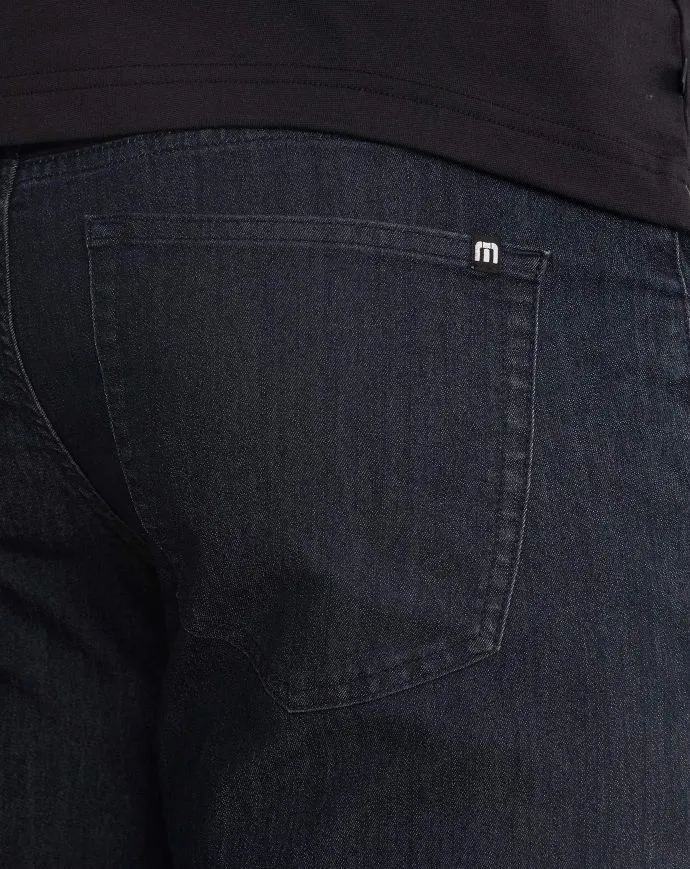 TRAVIS MATHEW MEN'S LEGACY 5 POCKET PANTS - DARK DENIM