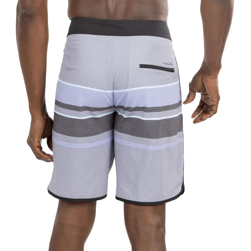 TRAVIS MATHEW MENS SCRAPING THE BARREL BOARDSHORT - HEATHER QUIET SHADE