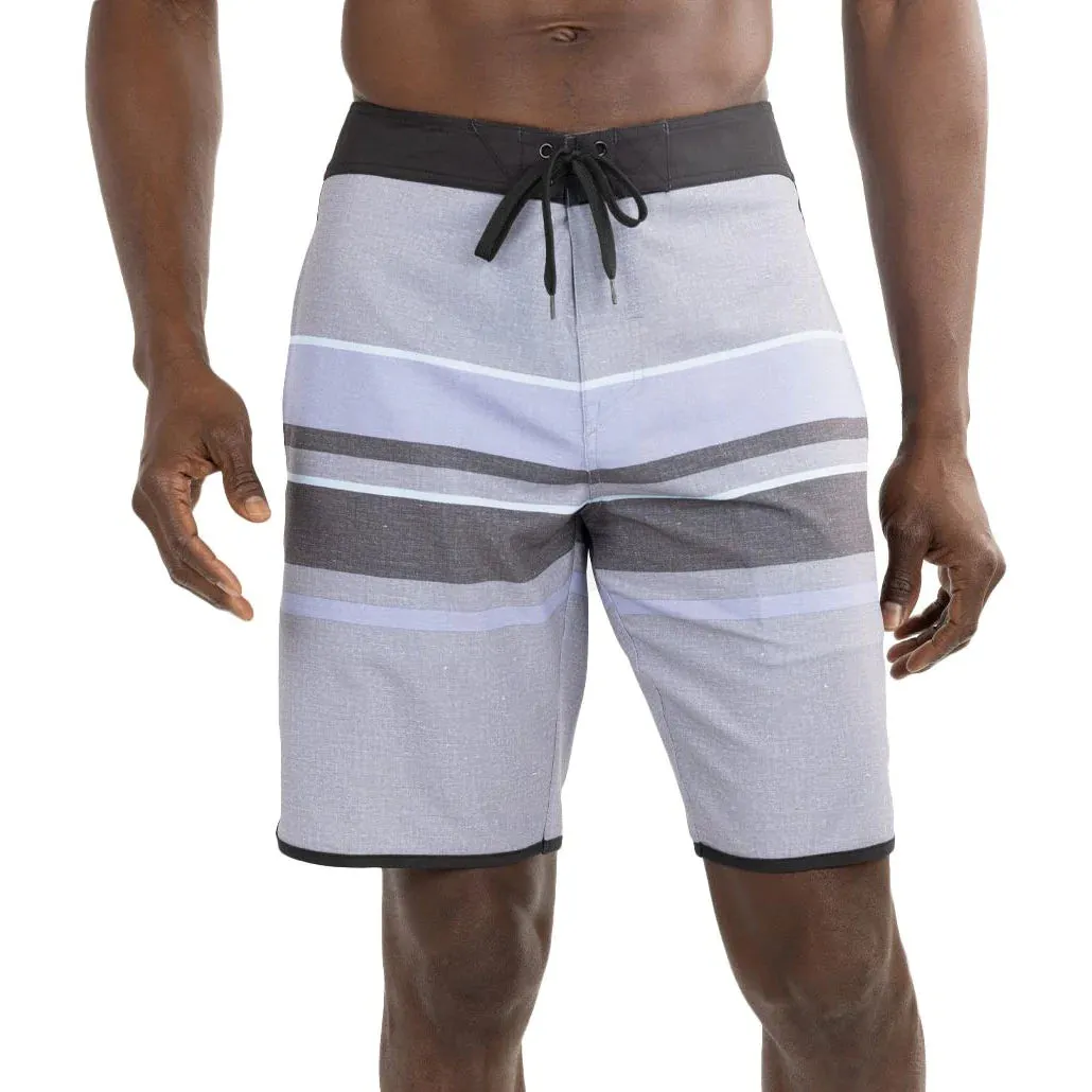 TRAVIS MATHEW MENS SCRAPING THE BARREL BOARDSHORT - HEATHER QUIET SHADE