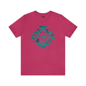 Turquoise Stone Aztec Graphic Tee - Assorted Shirt Colors