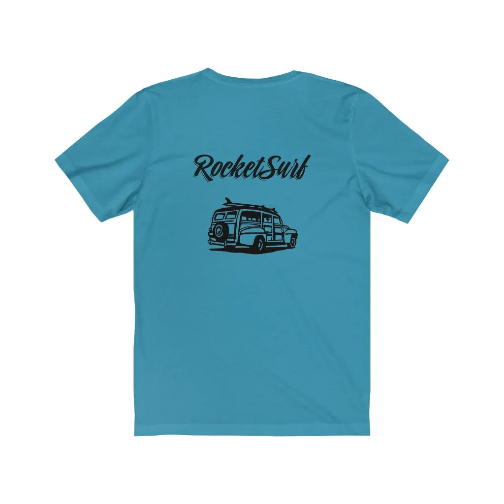Unisex Short Sleeve Tee Woody Back - 2 sided