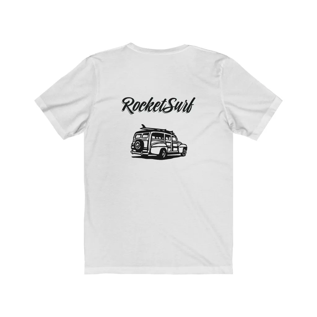 Unisex Short Sleeve Tee Woody Back - 2 sided