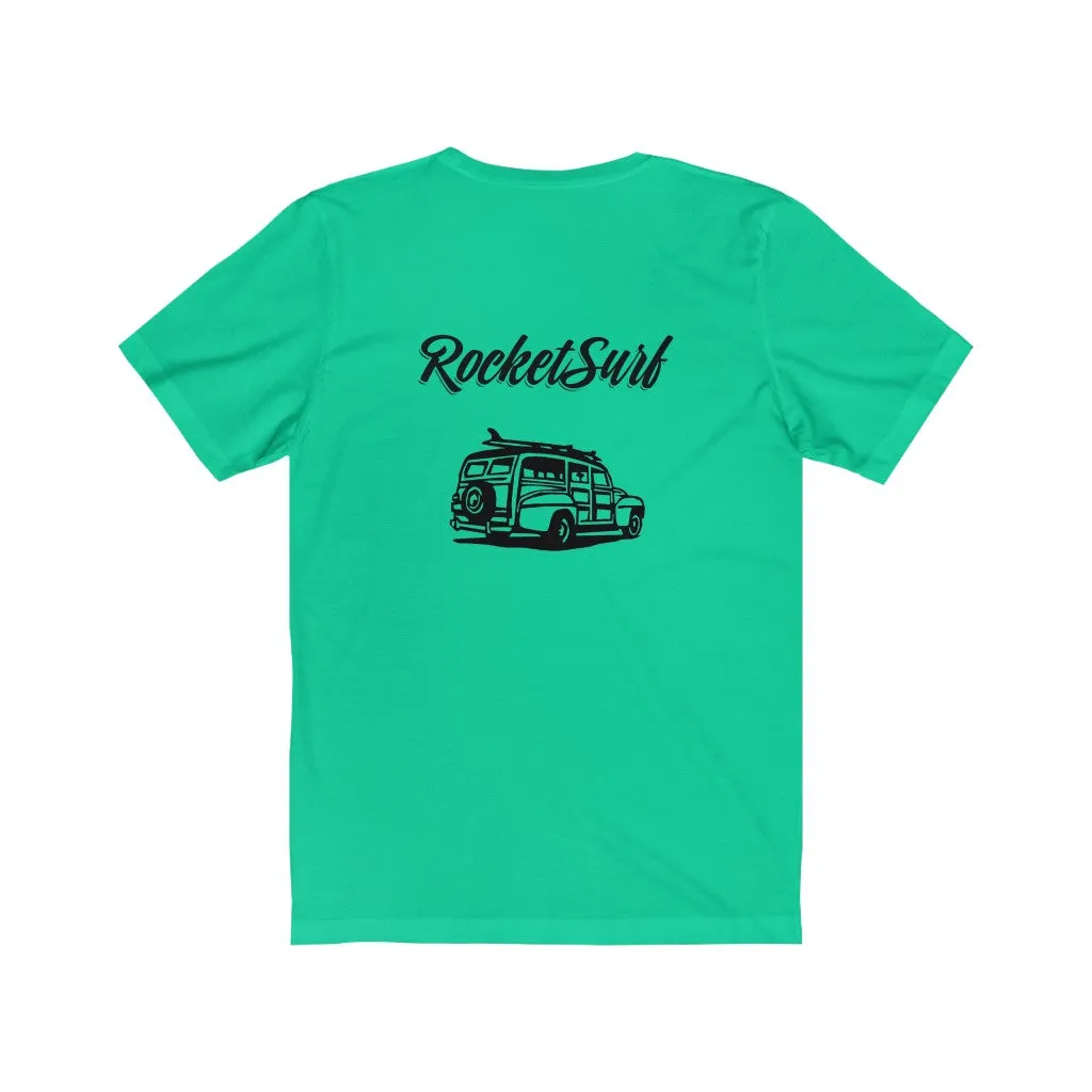 Unisex Short Sleeve Tee Woody Back - 2 sided
