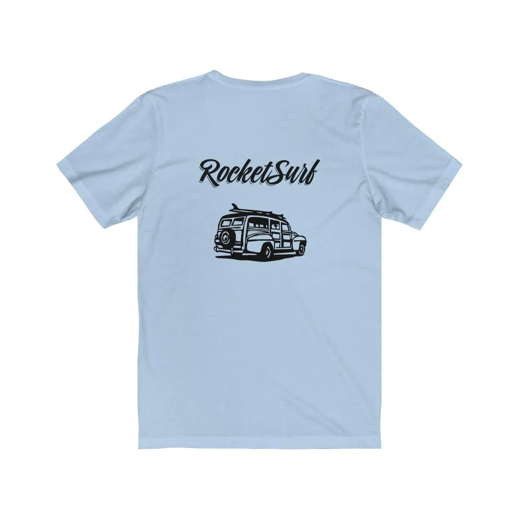 Unisex Short Sleeve Tee Woody Back - 2 sided