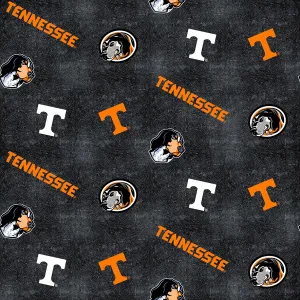 UNIVERSITY OF TENNESSEE-Distressed Logo Flannel-100% Cotton-TENN1152