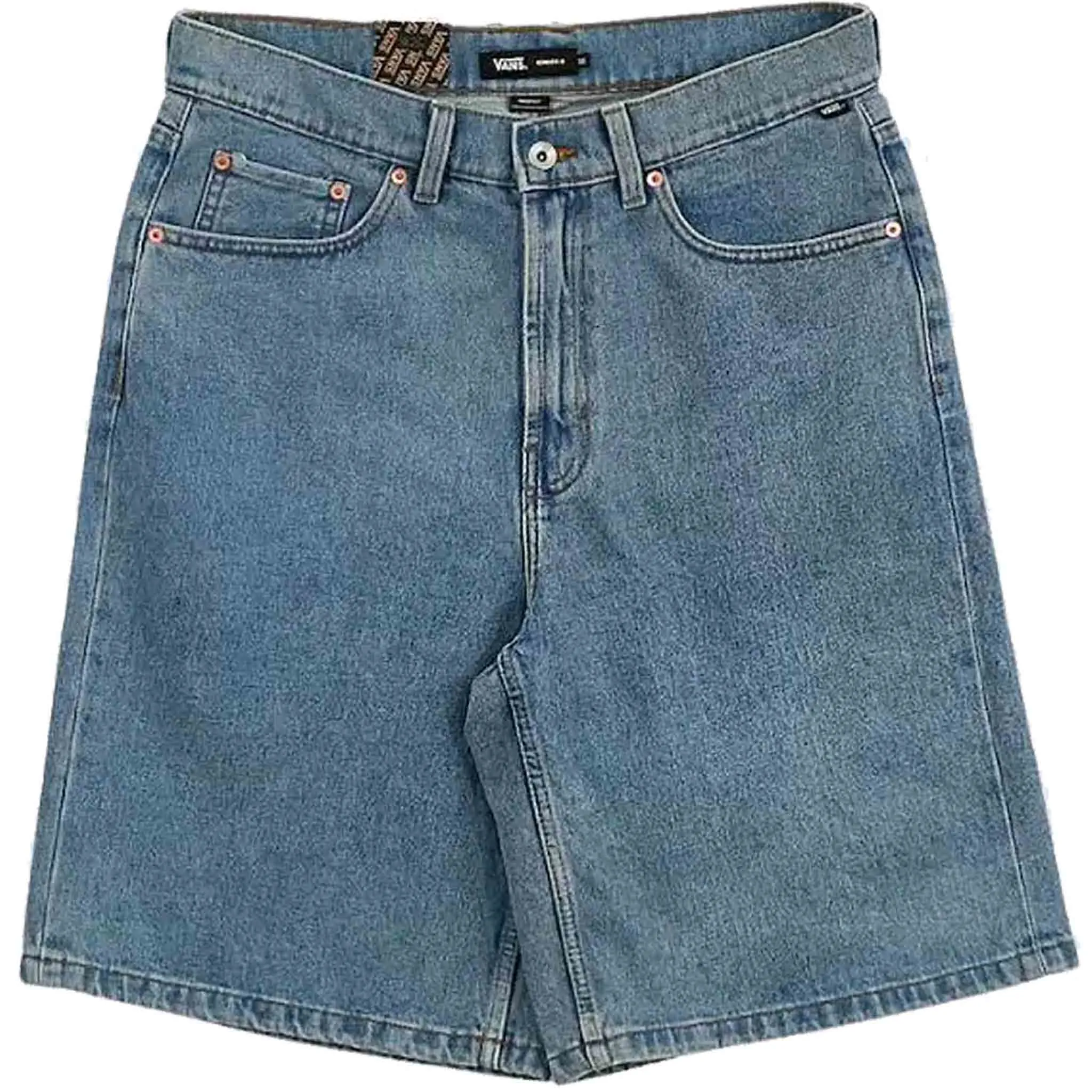 Vans Check 5 Baggy Denim Short Stone Wash Blue