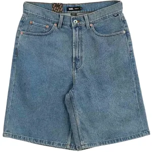 Vans Check 5 Baggy Denim Short Stone Wash Blue